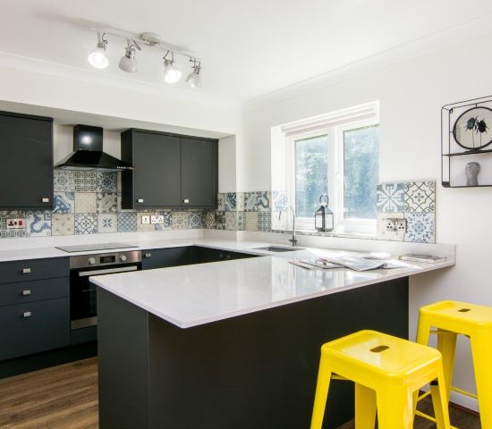 Quartz worktop kitchen design